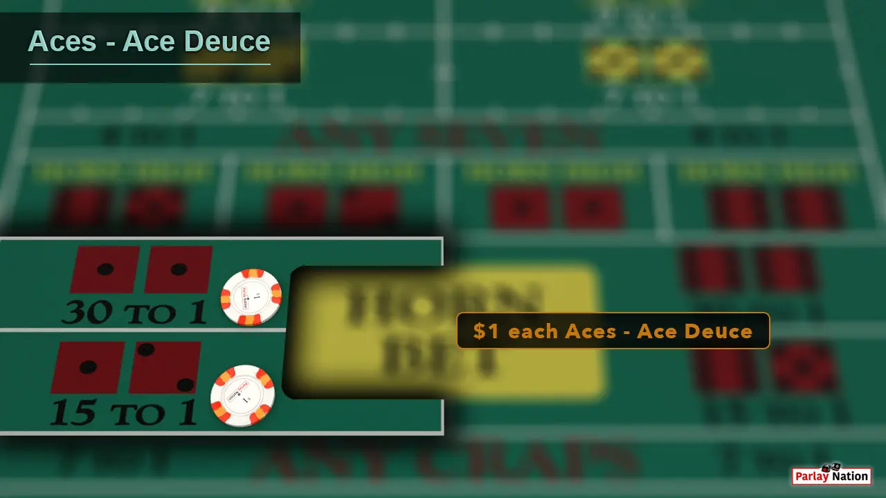 $1 each on the aces and the ace deuce