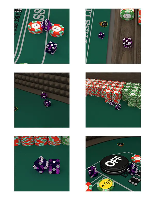 Craps Roll Cards - Page 1